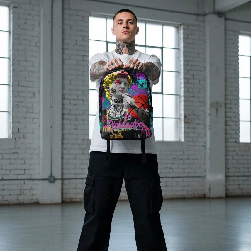 DAVID black backpack